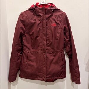 The North Face Maroon Hooded Jacket